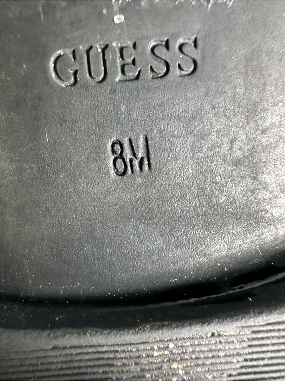 GUESS Women's Black Slide Sandal with Logo Accent size 8M - Picture 4 of 10